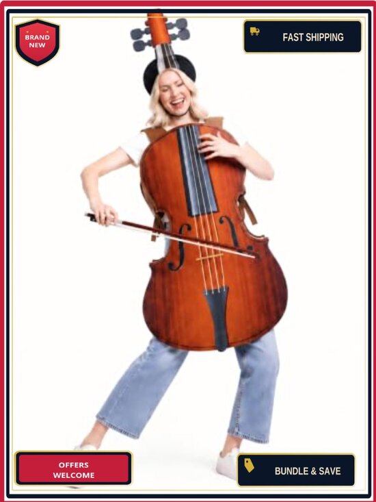 Other - Violin Costume Tunic & Hat Set Felt One Size Music Party Cosplay Outfit